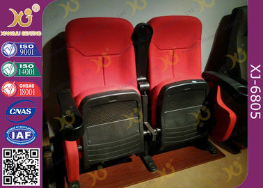 Porcellana Il teatro rosso del cinema del tessuto della prova sporca presiede la disposizione dei posti a sedere con il riempimento pieghevole della disposizione dei posti a sedere fornitore