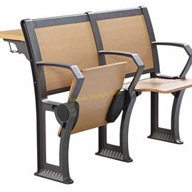 Porcellana Scrittorio di legno e sedia del ferro del compensato pieghevole del metallo messi per la conferenza corridoio della scuola fornitore